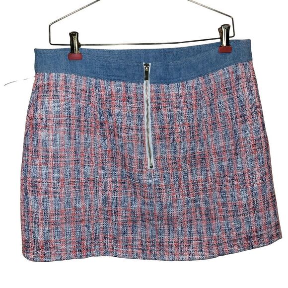 House of Harlow 1960 Red and White Mini Pencil Skirt - Picture 3 of 5